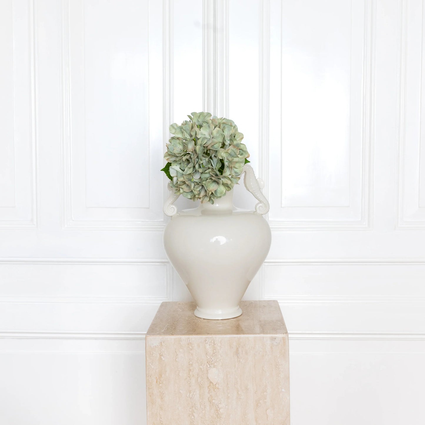 Short Hydrangea Flower Pale Green