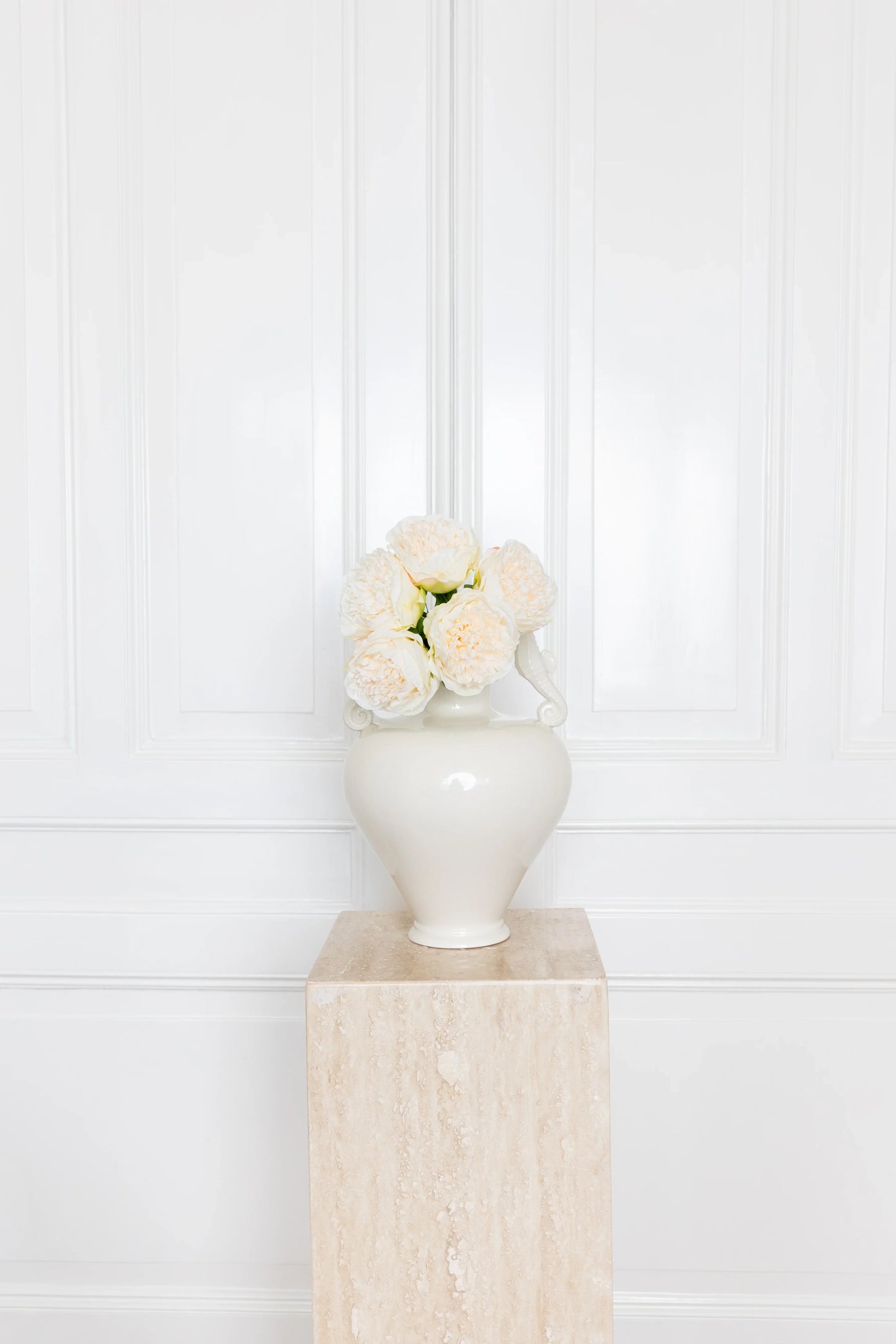 Mini Peony Bouquet Light Cream
