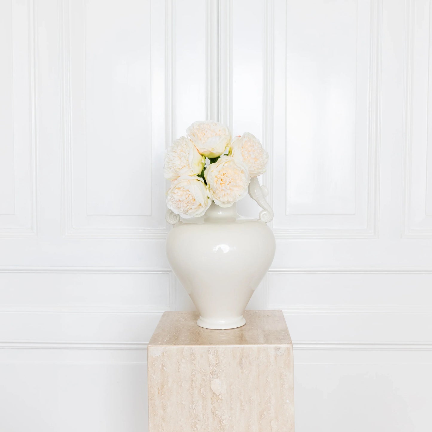 Mini Peony Bouquet Light Cream