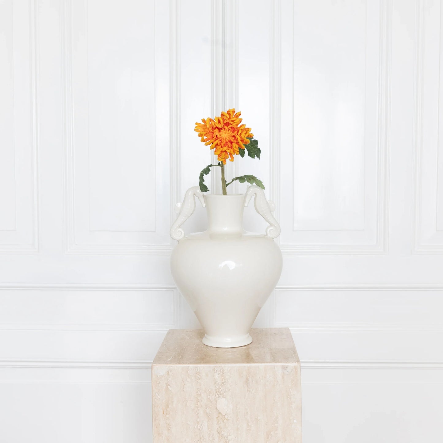 Semi-Cactus Dahlia Flower Orange