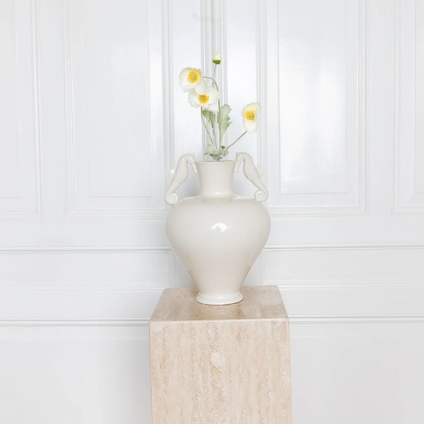 Poppy Flower White