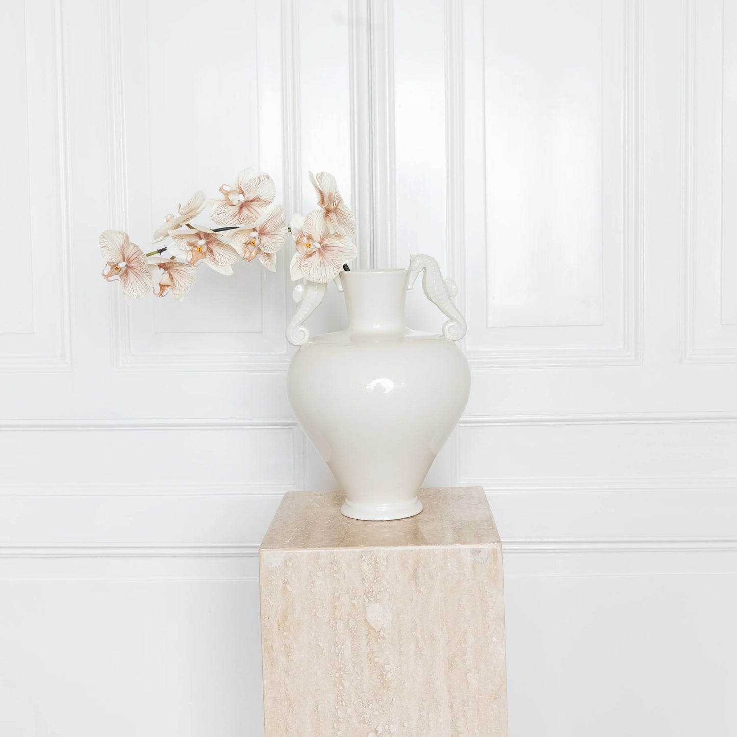 Large Orchid Flower Beige
