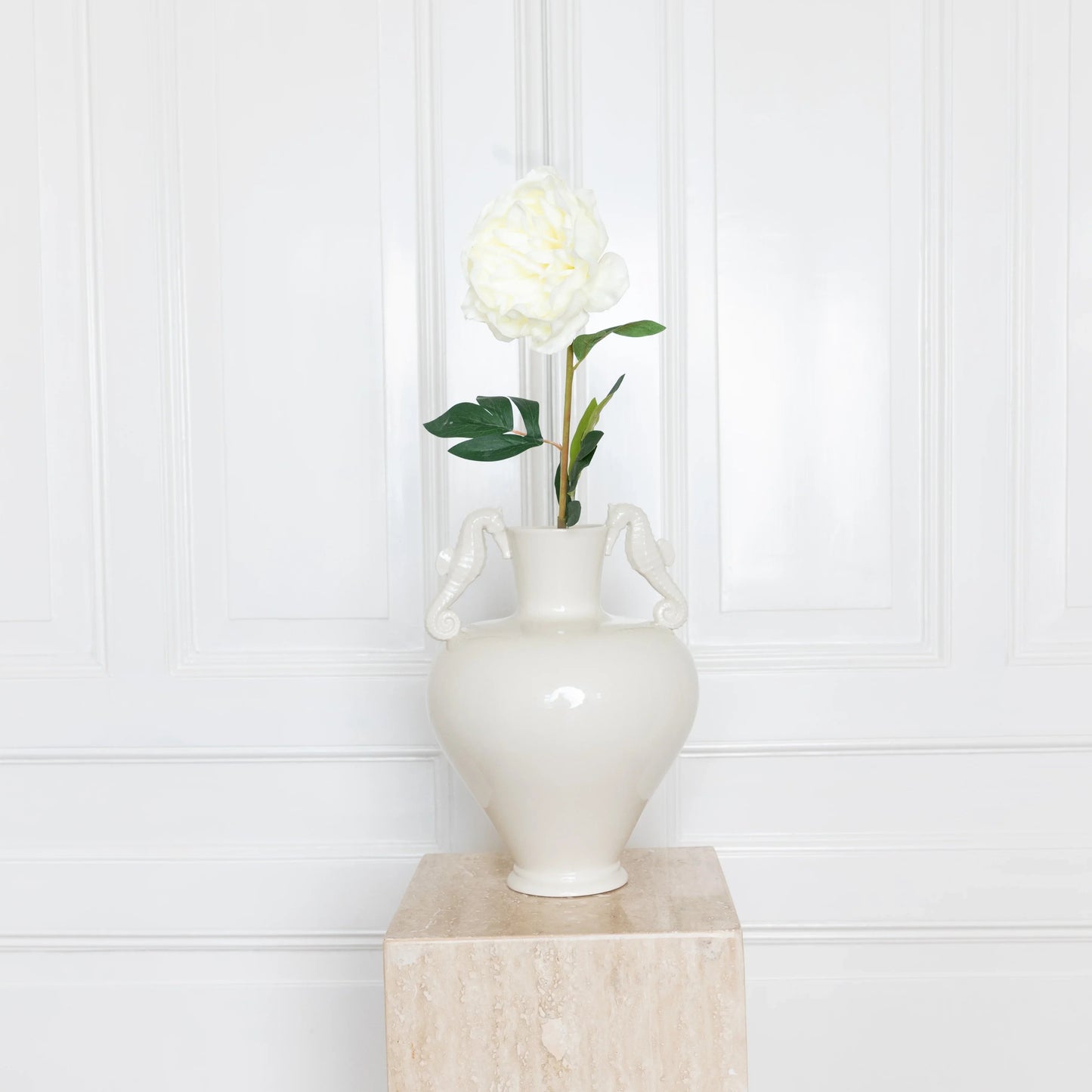 Large Peony Flower White