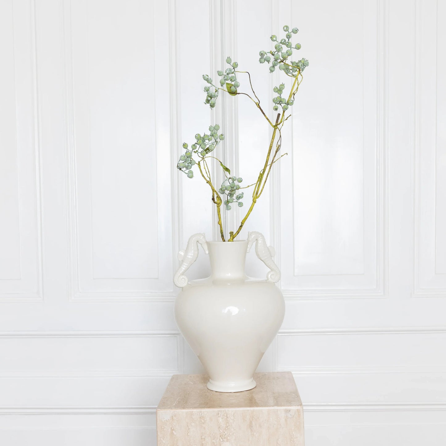 Large Blueberry Branch Light Green