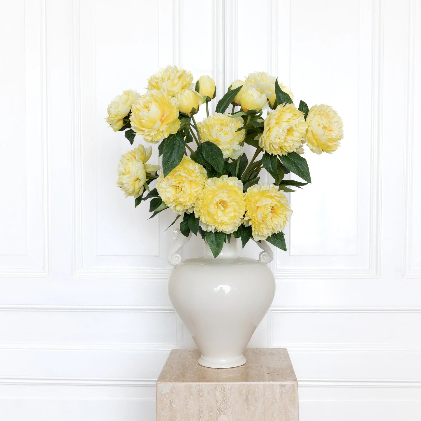 Three-headed peony flower Yellow