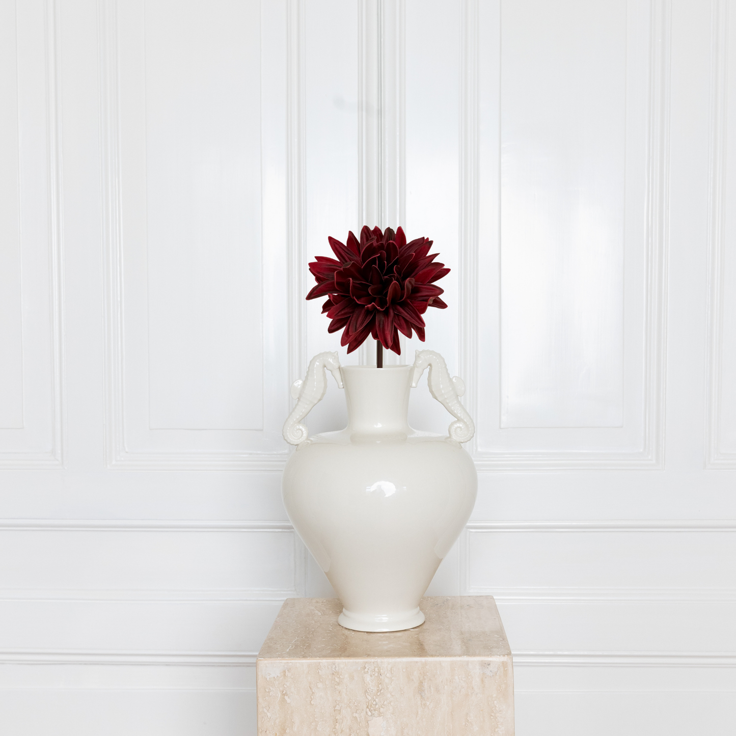 Dahlia Cactus Flower Ruby Wine