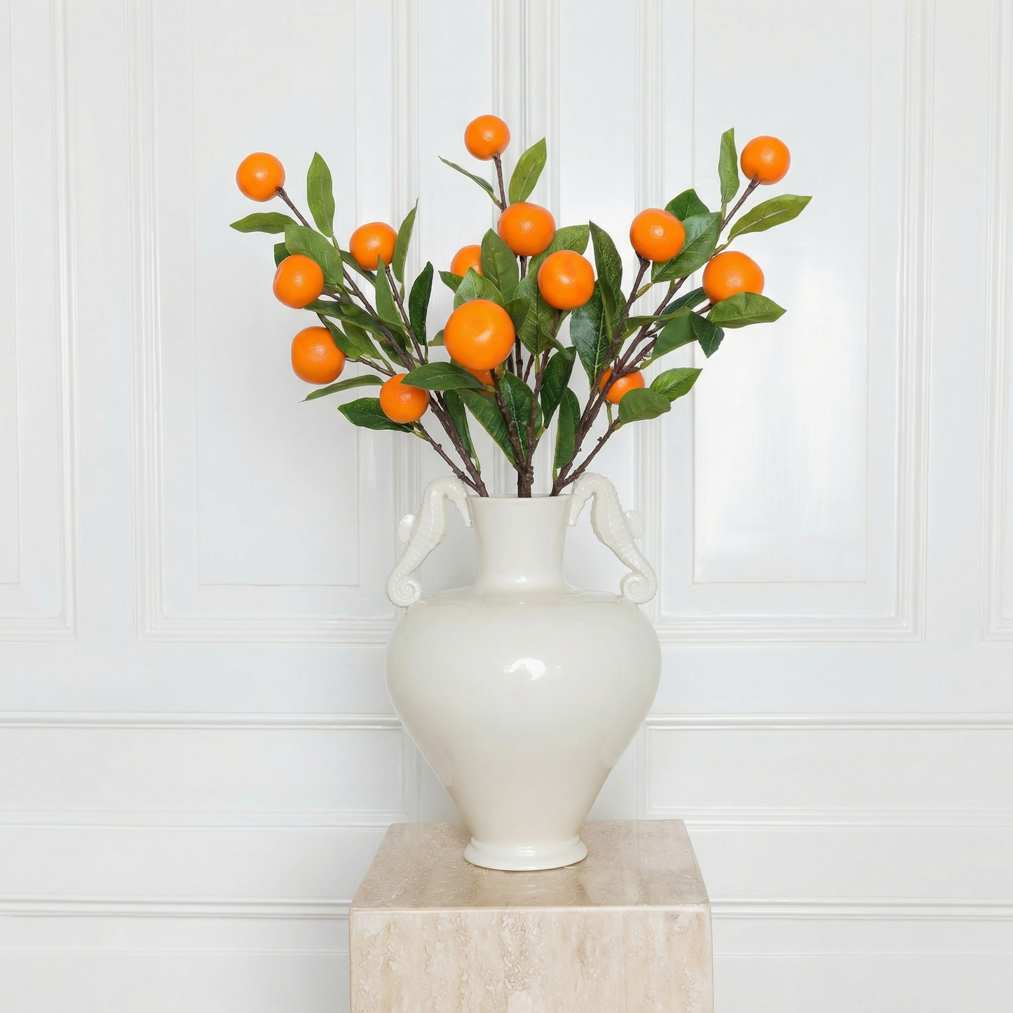 Large Orange Tree Branch with fruit - Artificial citrus branch - Atelier Verden