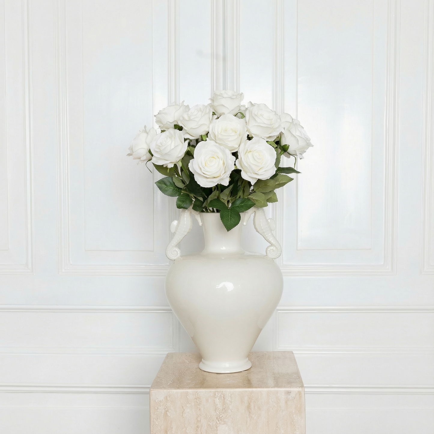 Rose Flower Bouquet White