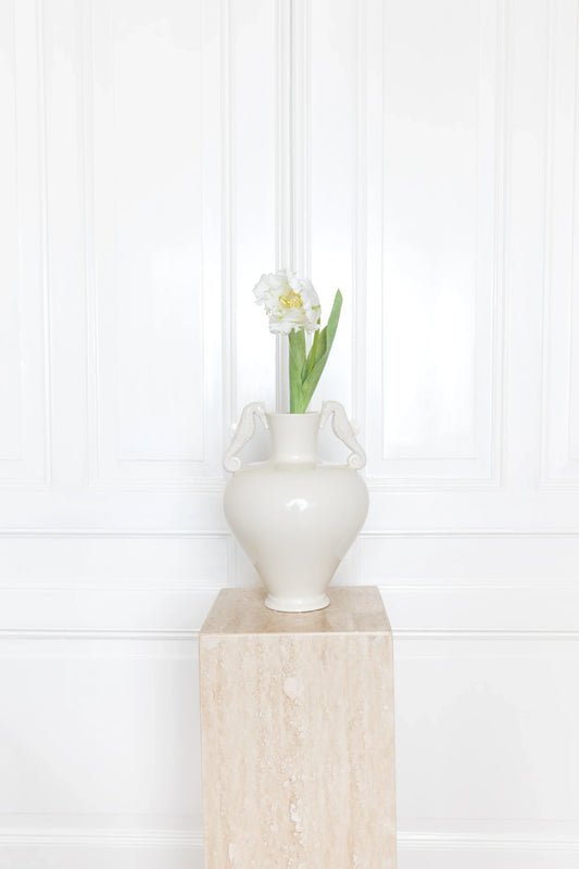 Large Parrot Tulip Flower White