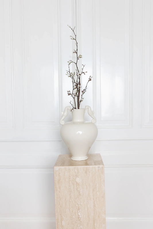 White Cherry Blossom Branch