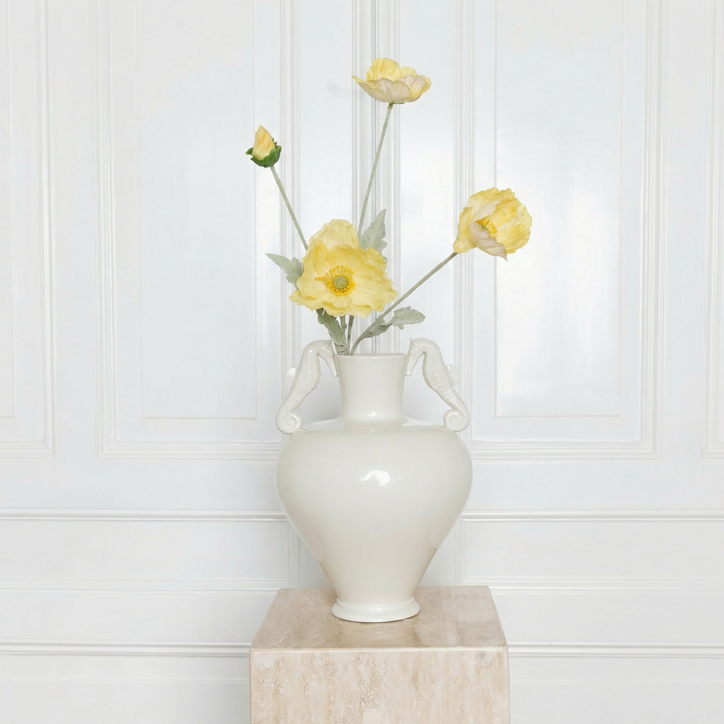 Butter yellow poppy flower