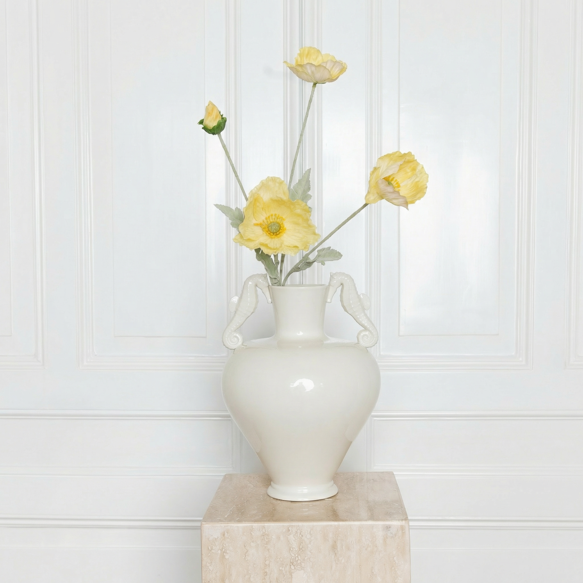 Butter yellow poppy flower