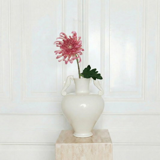 Luxury dark pink Chrysanthemum flower - High-end silk floral stem - Atelier Verden