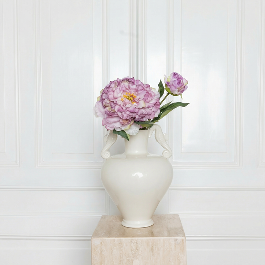 Peony Vintage Silk Two-headed Light Purple