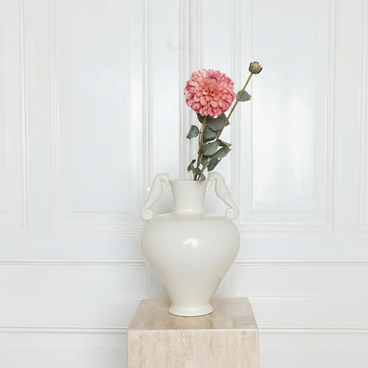 Dahlia Flower Two-Headed Pink