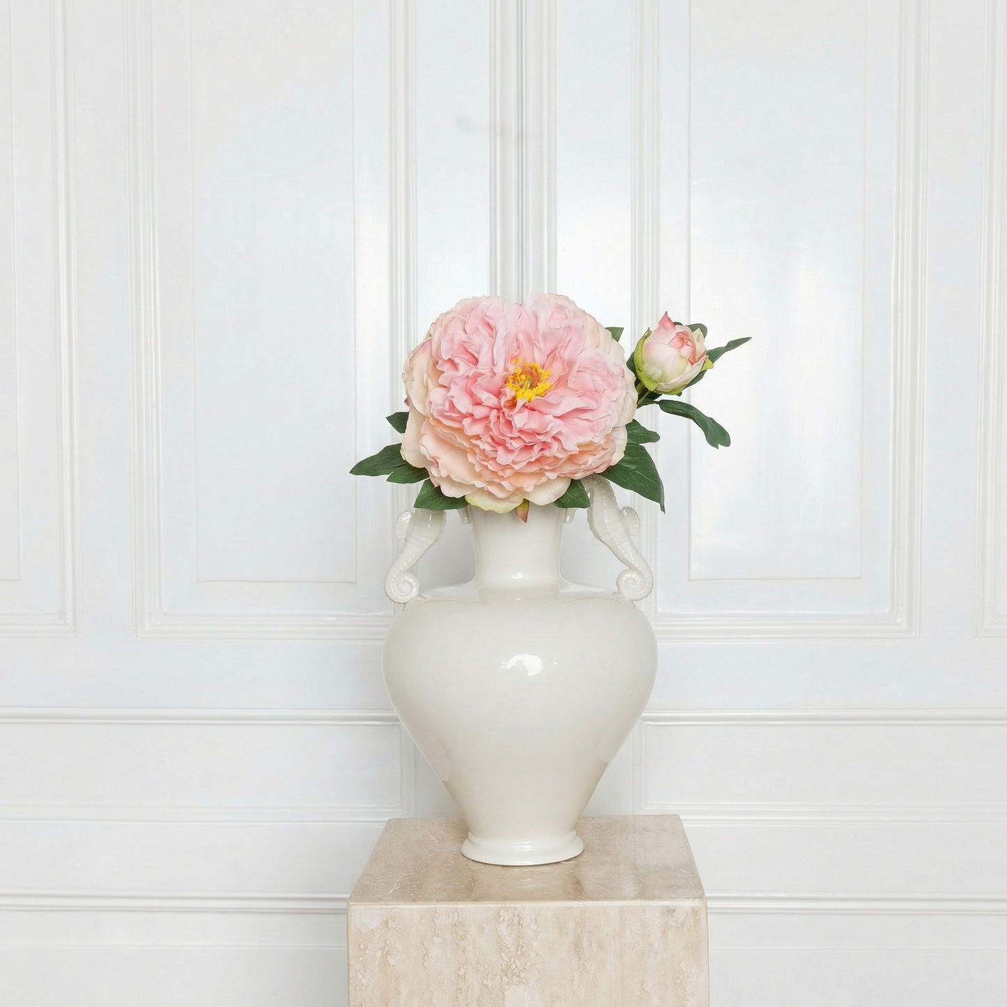 Peony Vintage Silk Two-headed Pink