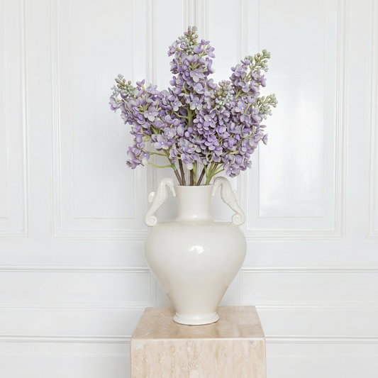 Realistic lavender Lilac flower stem - Luxury silk syringa blossom - Atelier Verden