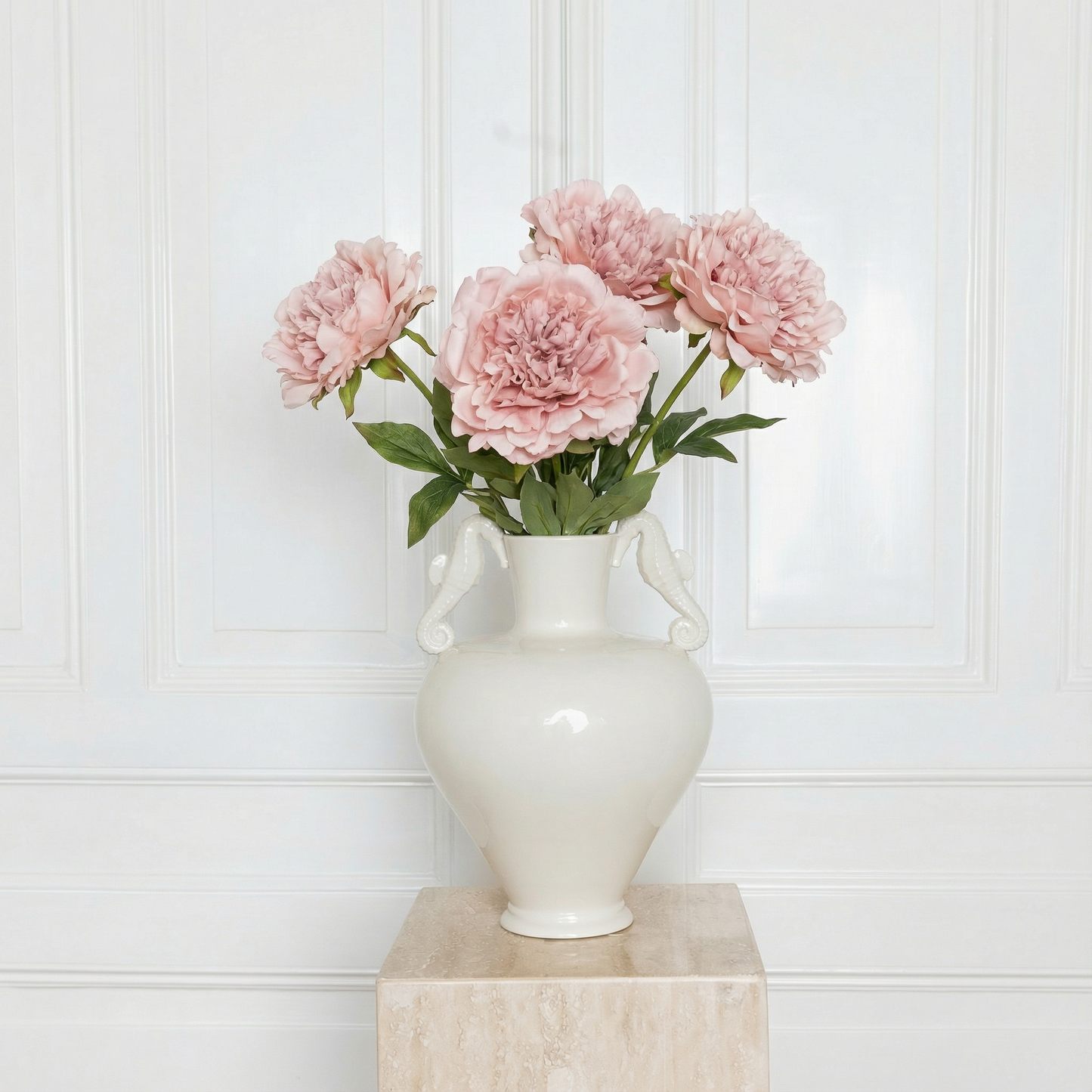 Medium Peony Flower Dusty Pink