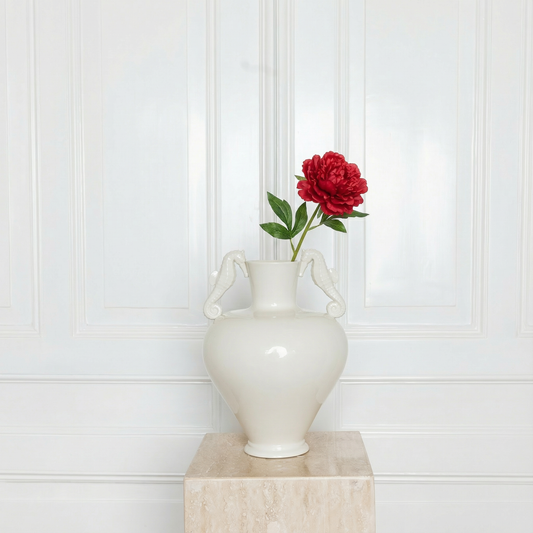 Medium Peony Flower Red