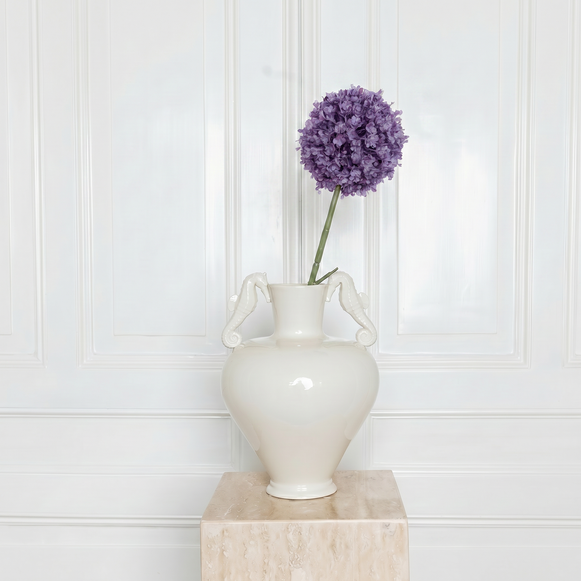 Large purple Allium bulbs - Premium silk flower stems - Atelier Verden