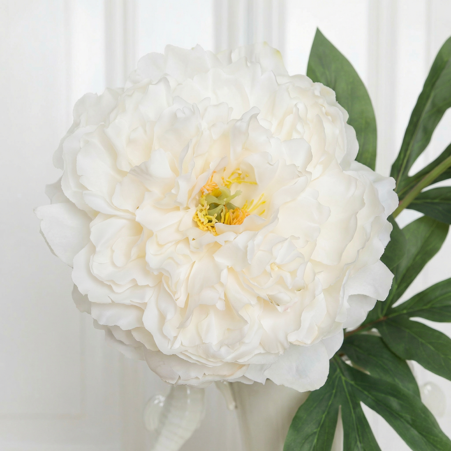 Peony Vintage Silk Two-headed White