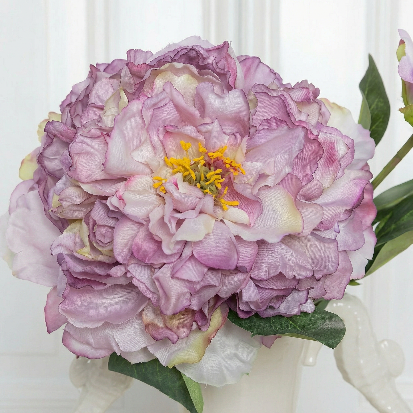 Peony Vintage Silk Two-headed Light Purple