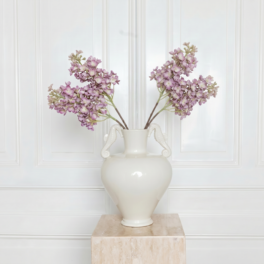 High-quality mauve Lilac flower stem - Muted purple silk syringa blossom - Atelier Verden