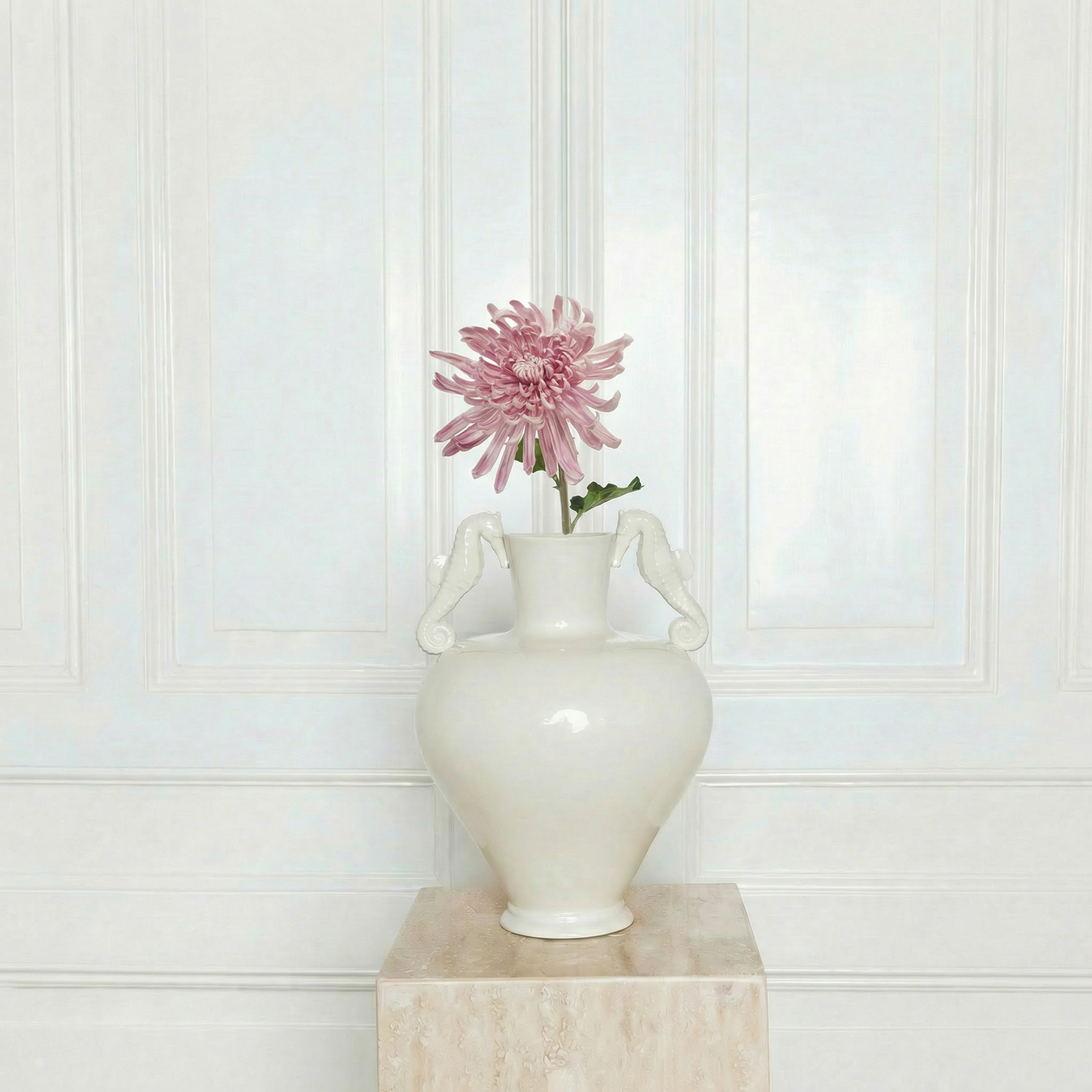 Premium light purple Chrysanthemum stem - Realistic silk flower - Atelier Verden