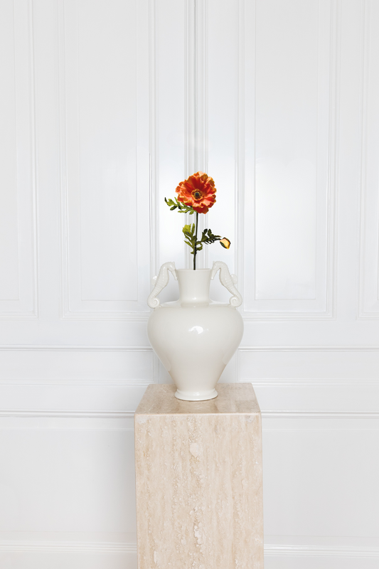 Grote klaproosbloem oranje