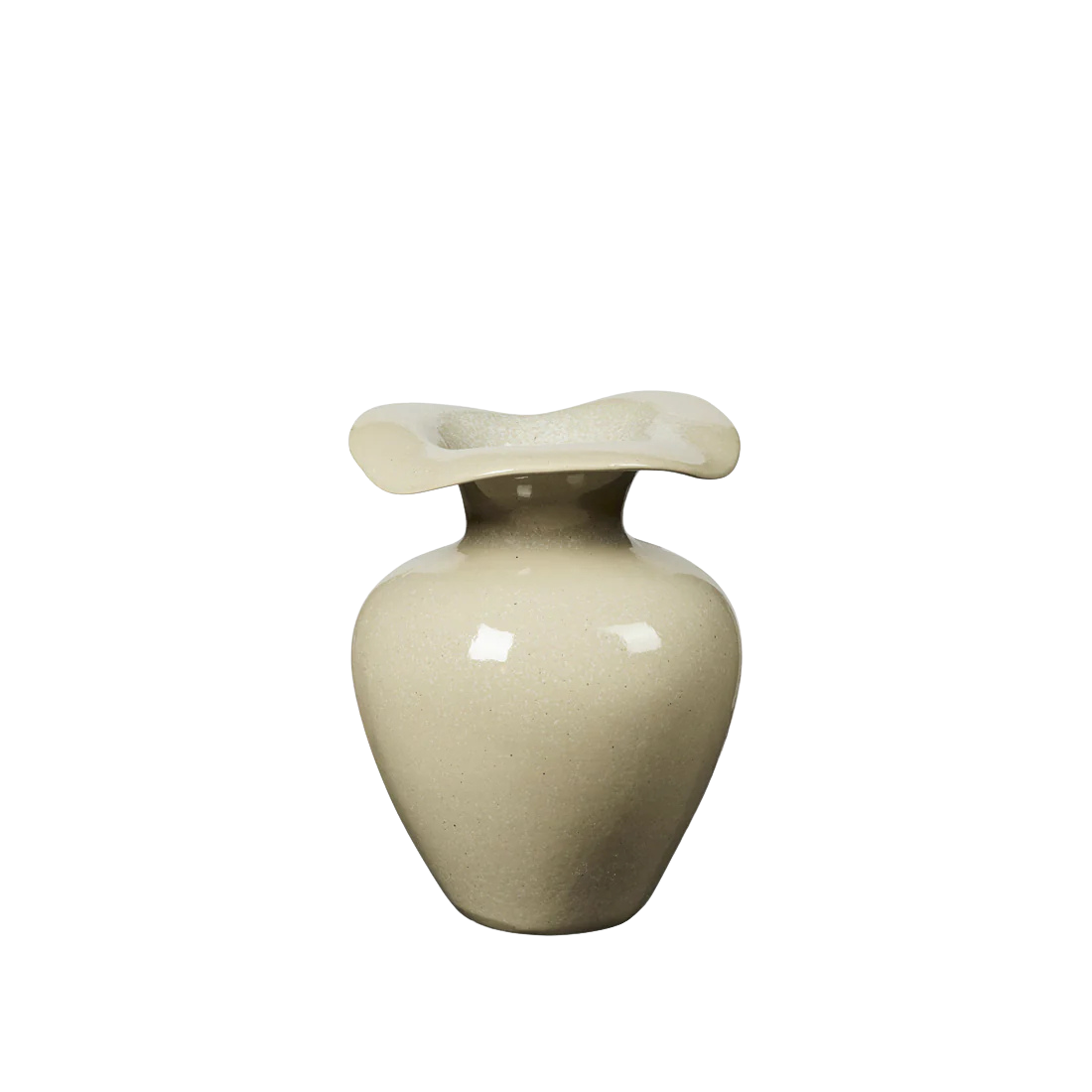 Broste Copenhagen Florentina Vase Beige